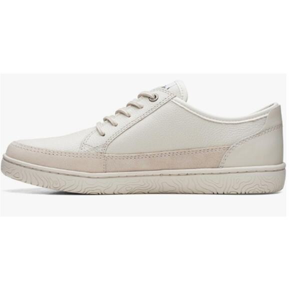 Clarks Men\'s Hodson Lace Sneaker Ivory Leather Size 12M main image 3